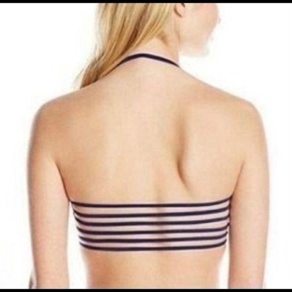 NWT Jessica Simpson Black U-Wire Strappy Swim‎ Top - Picture 2 of 6